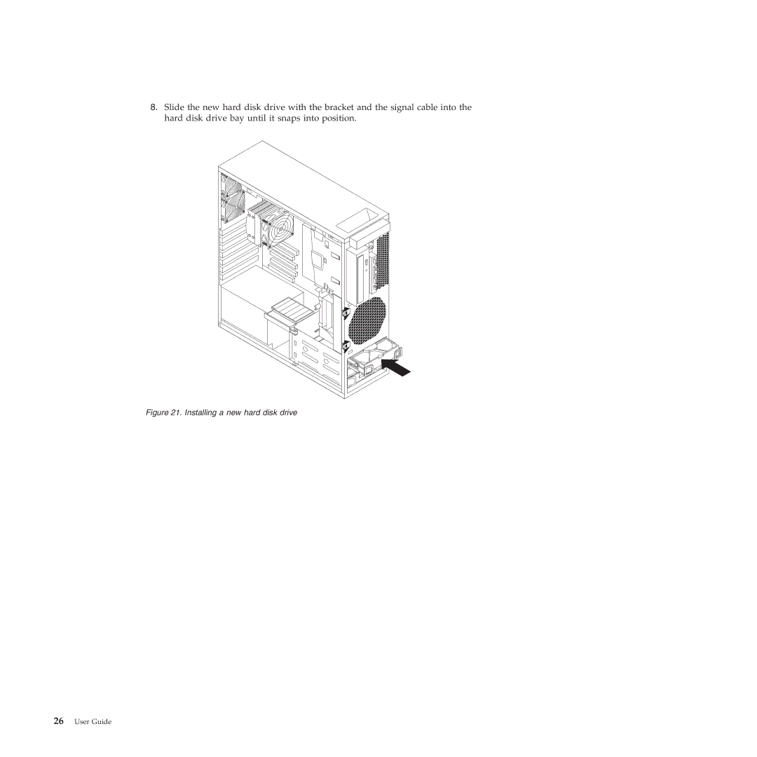 Lenovo 4263, 4271, 4272, 4269, 4265, 4264, 4266 manual Installing a new hard disk drive 