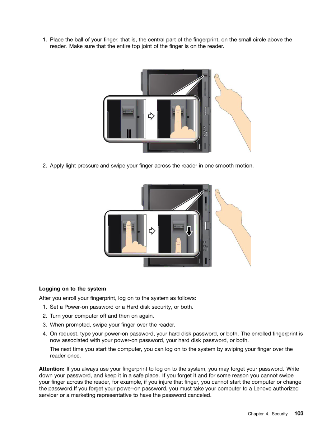 Lenovo 429040 manual Logging on to the system 