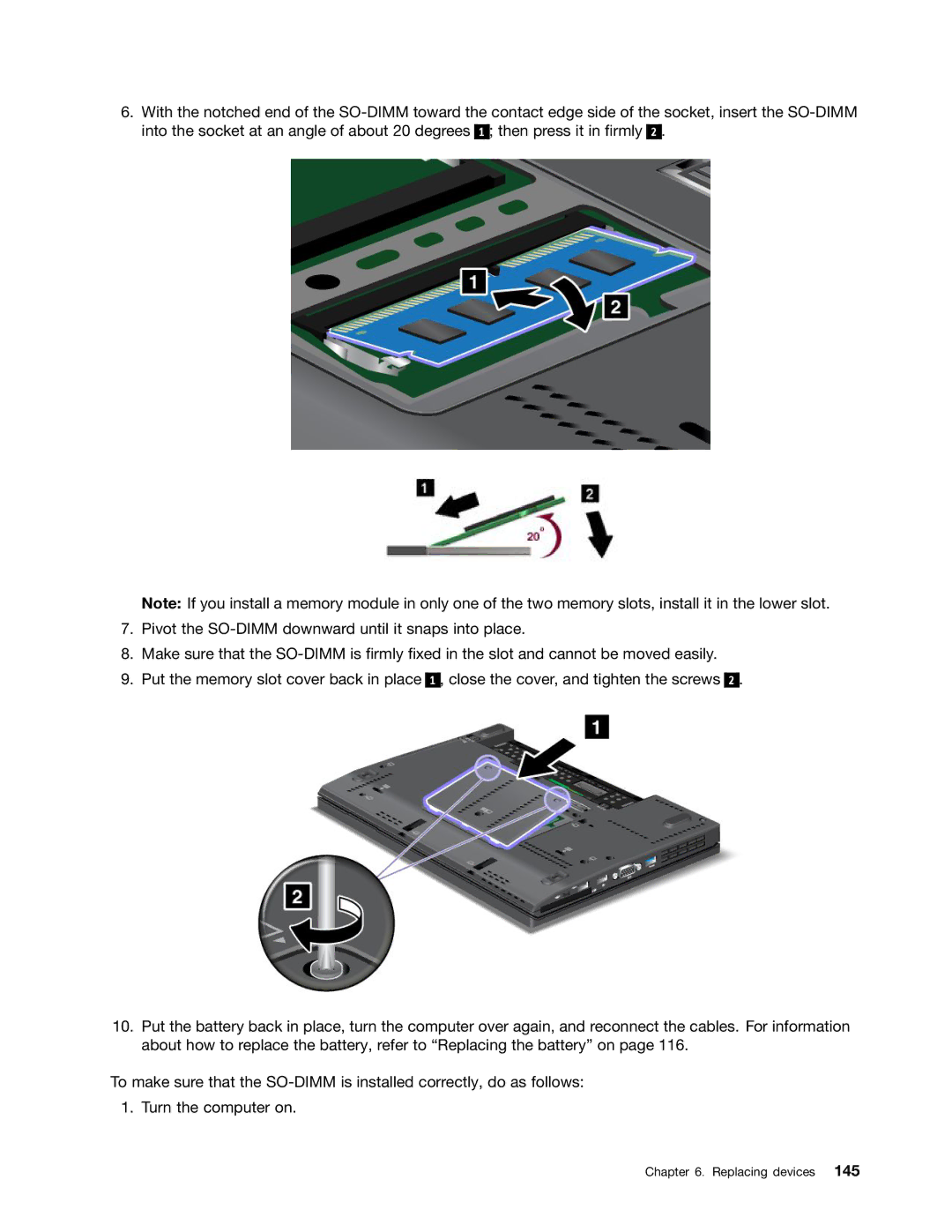 Lenovo 429040 manual Replacing devices 