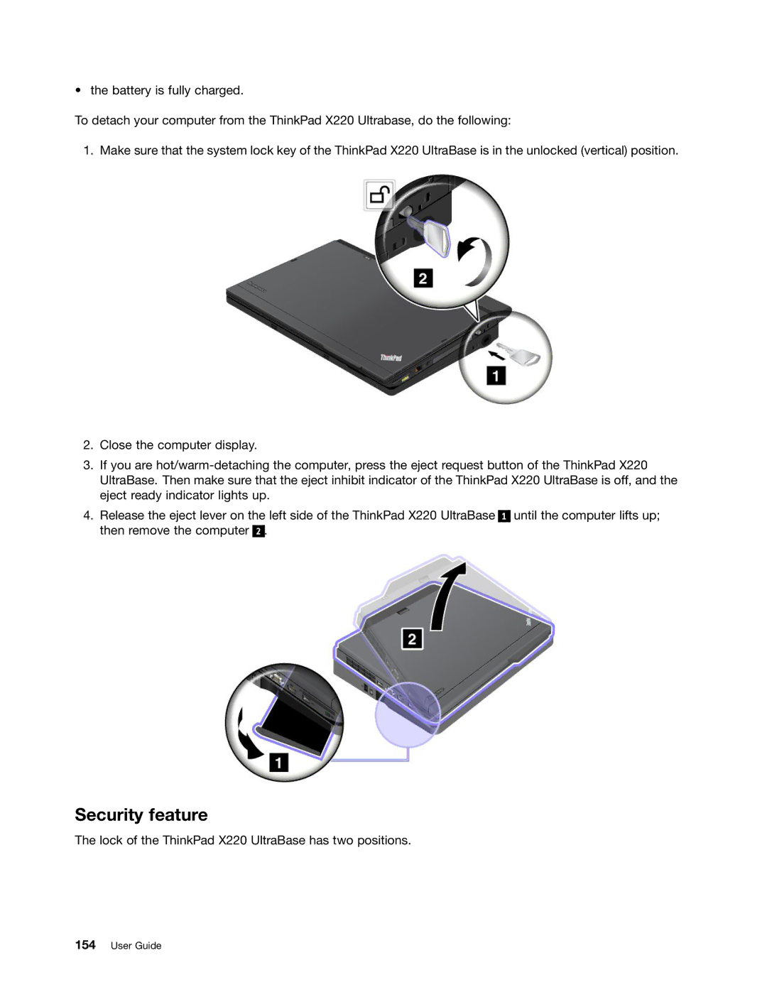 Lenovo 429040 manual Security feature 