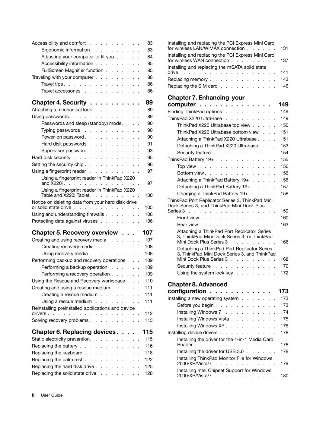 Lenovo 429040 manual Security 