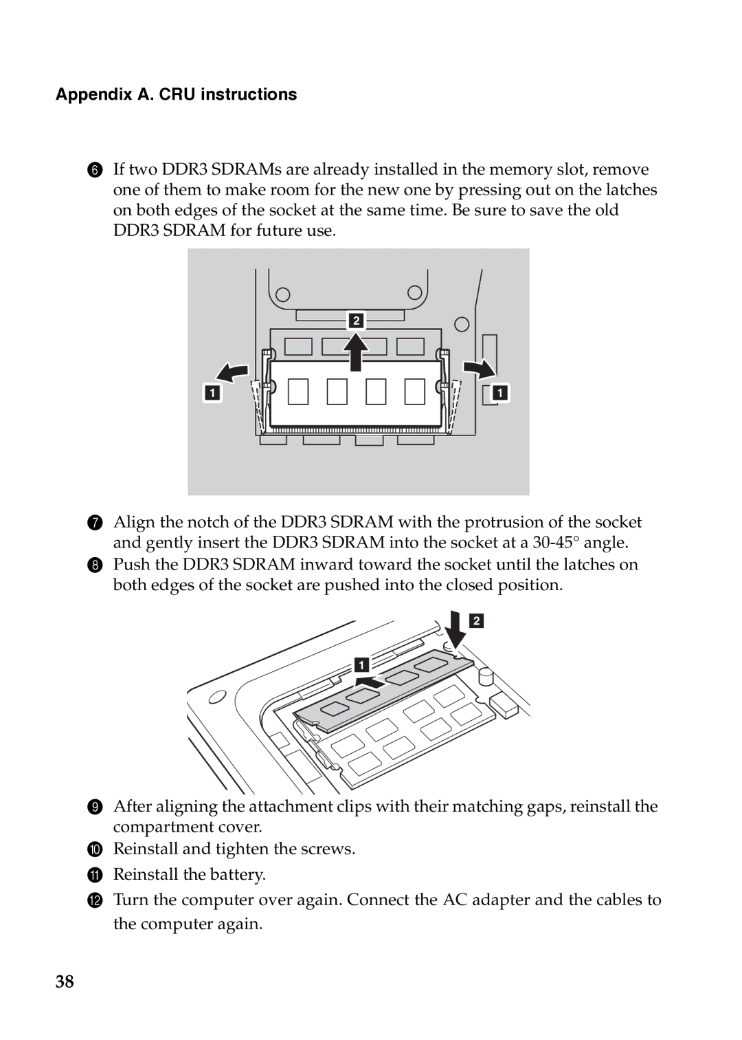 Lenovo G575, 4334EAU, G570, G475, G470 manual Appendix A. CRU instructions 