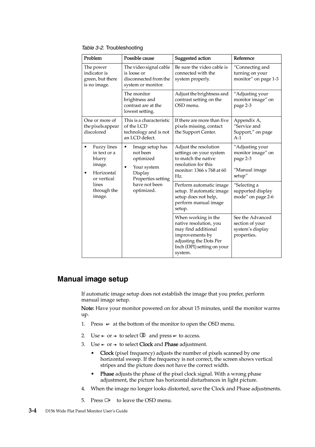 Lenovo 4415-AB1 manual Manual image setup 