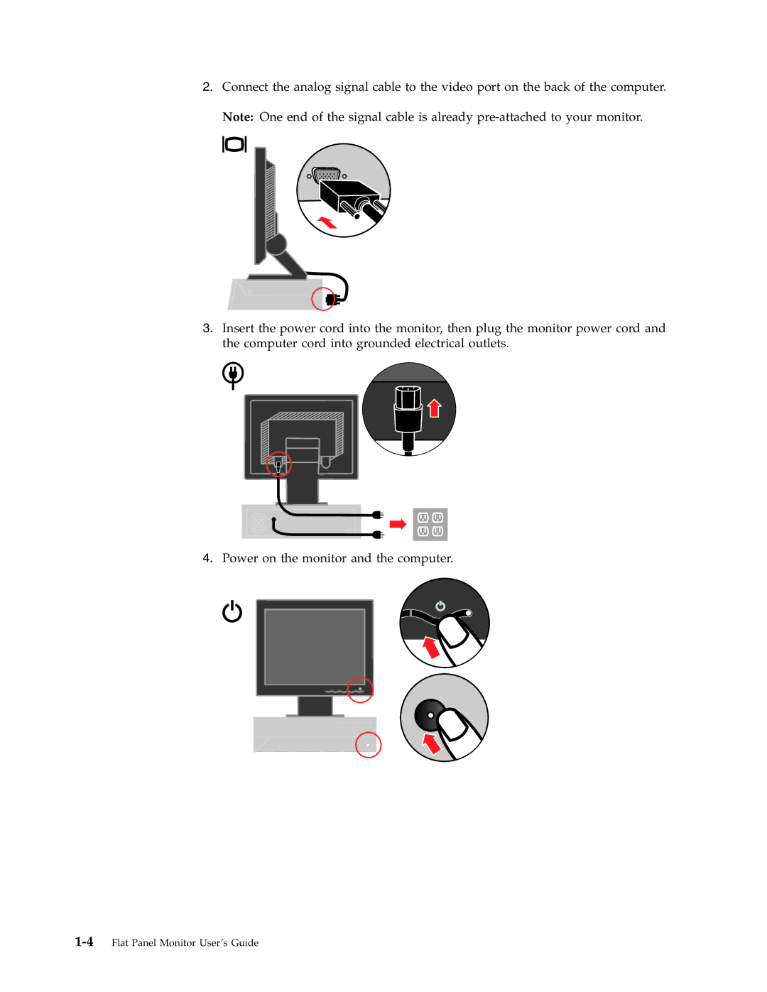 Lenovo 4428-AB1 manual 4Flat Panel Monitor User ’sGuide 