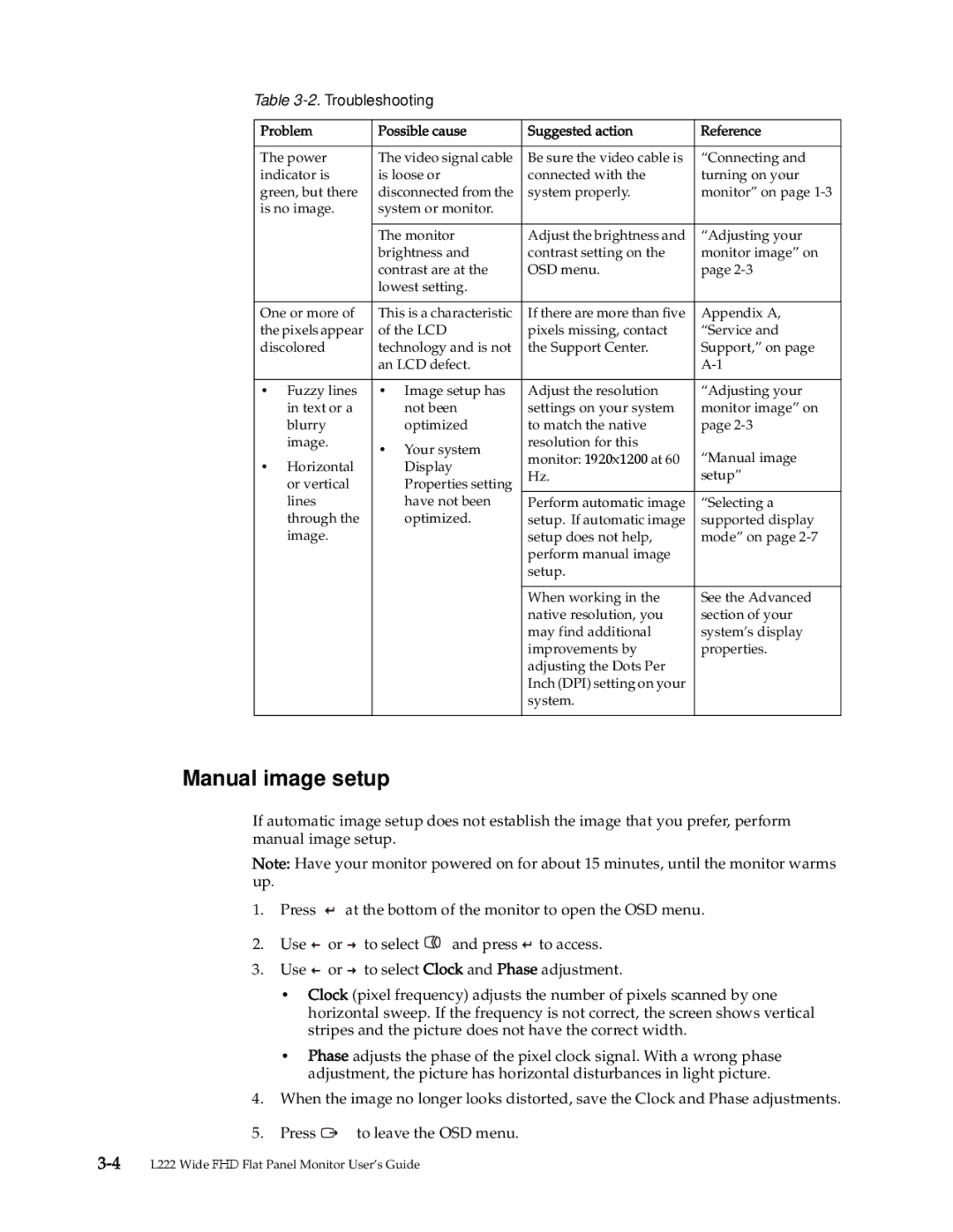 Lenovo 4432-HF1 manual Manual image setup 