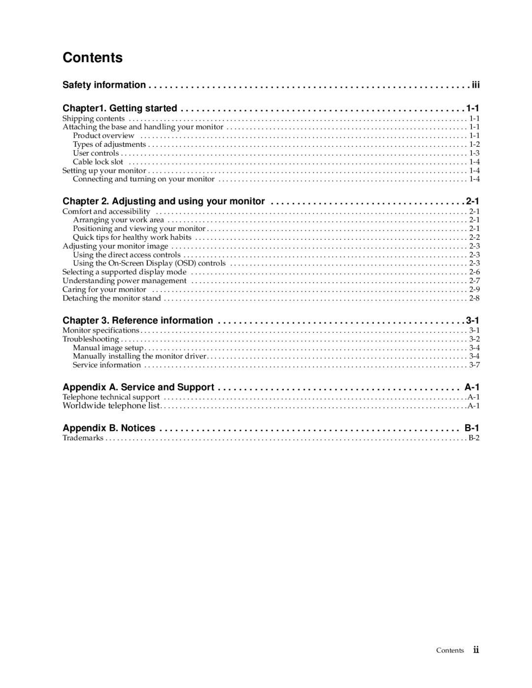 Lenovo 4432-HF1 manual Contents 