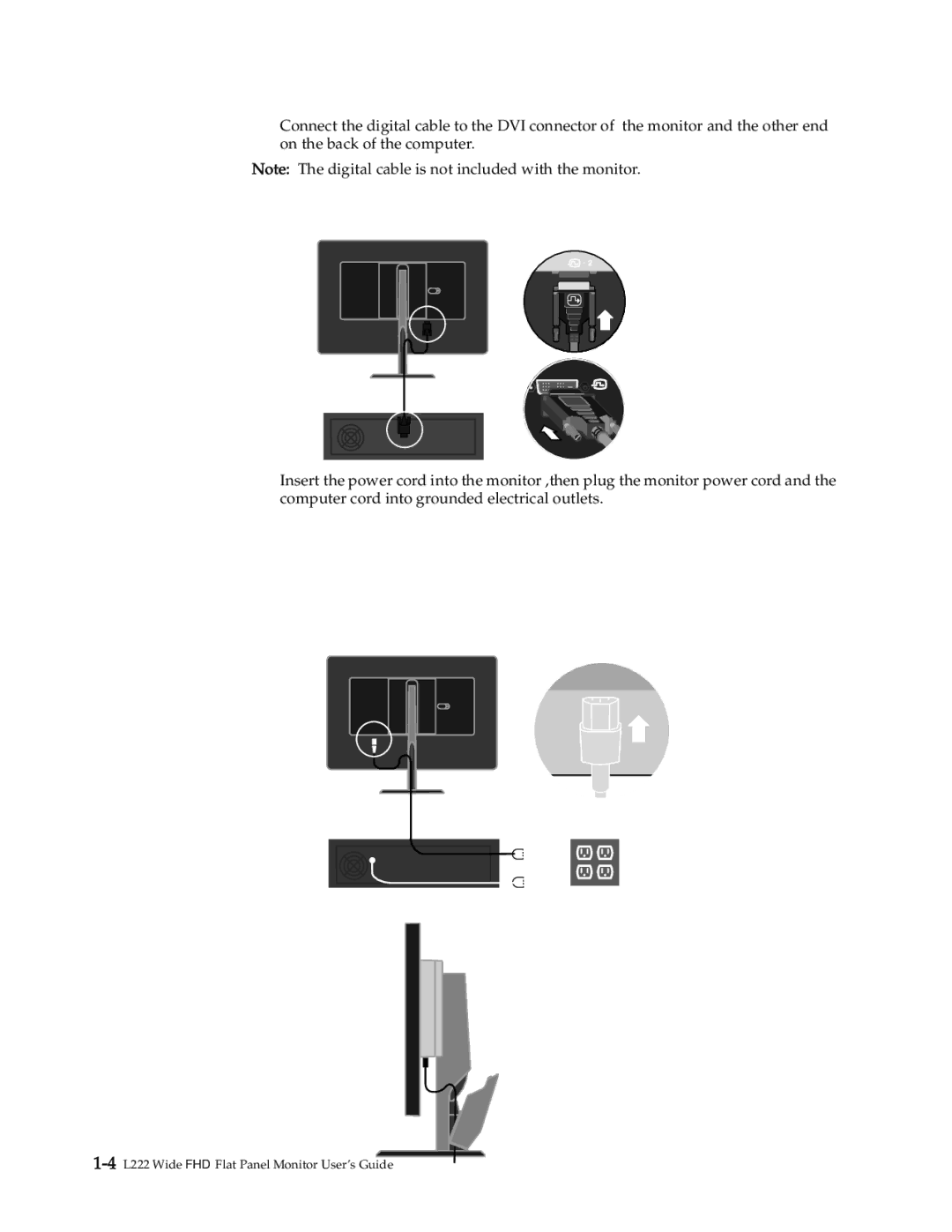 Lenovo 4432-HF1 manual 4L222 Wide FHD Flat Panel Monitor User’s Guide 