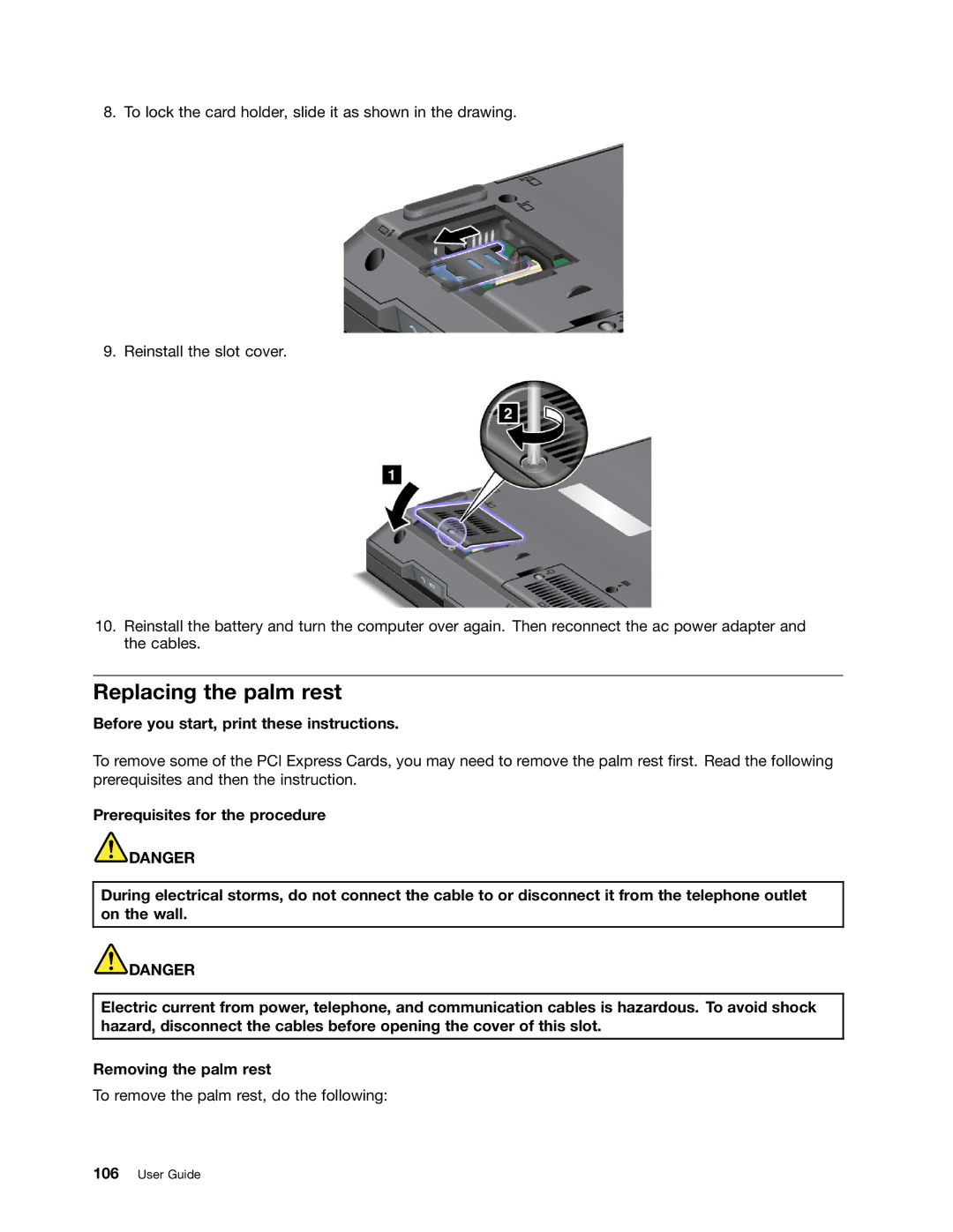 Lenovo 5016W78 manual Replacing the palm rest, Before you start, print these instructions 