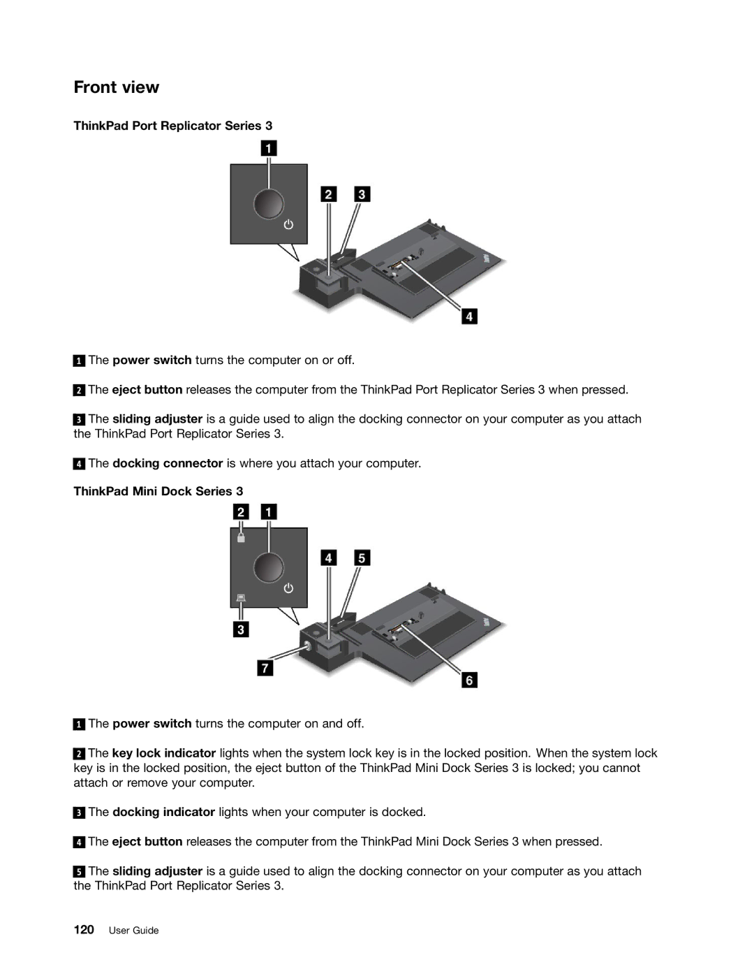 Lenovo 5016W78 manual ThinkPad Port Replicator Series, ThinkPad Mini Dock Series 