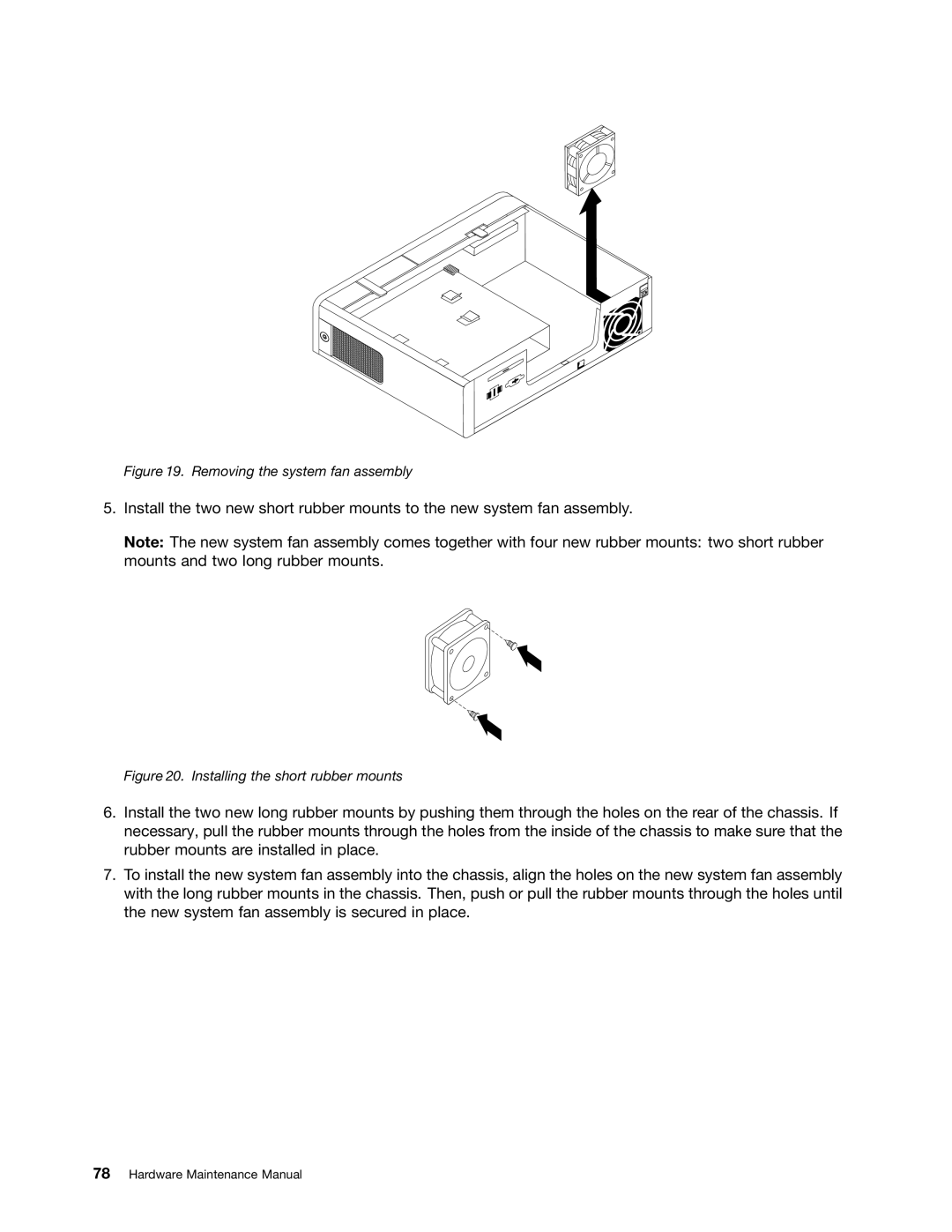 Lenovo 5214, 5354, 3425, 3980 manual Removing the system fan assembly 