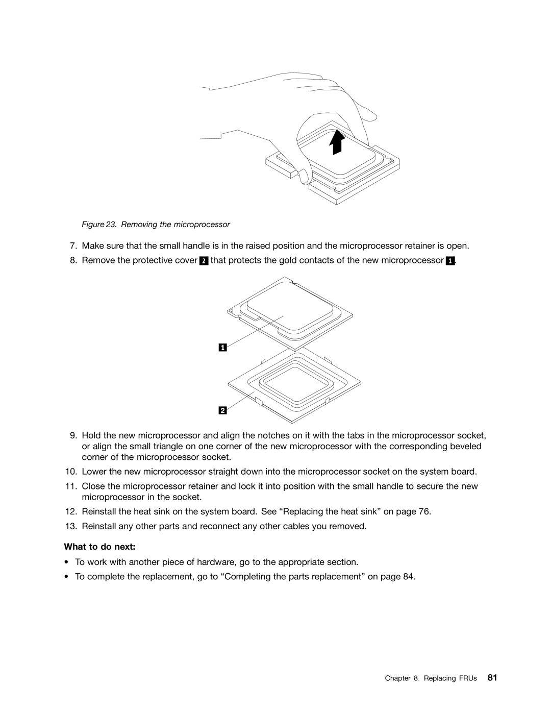 Lenovo 3980, 5214, 5354, 3425 manual Removing the microprocessor 