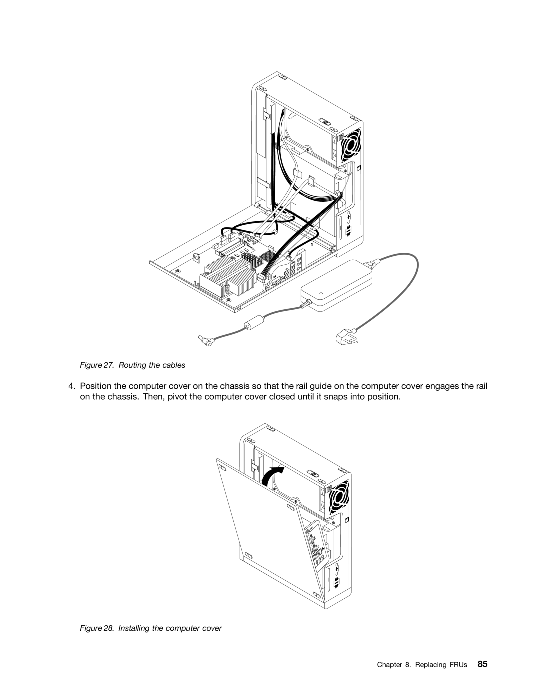 Lenovo 3980, 5214, 5354, 3425 manual Routing the cables 