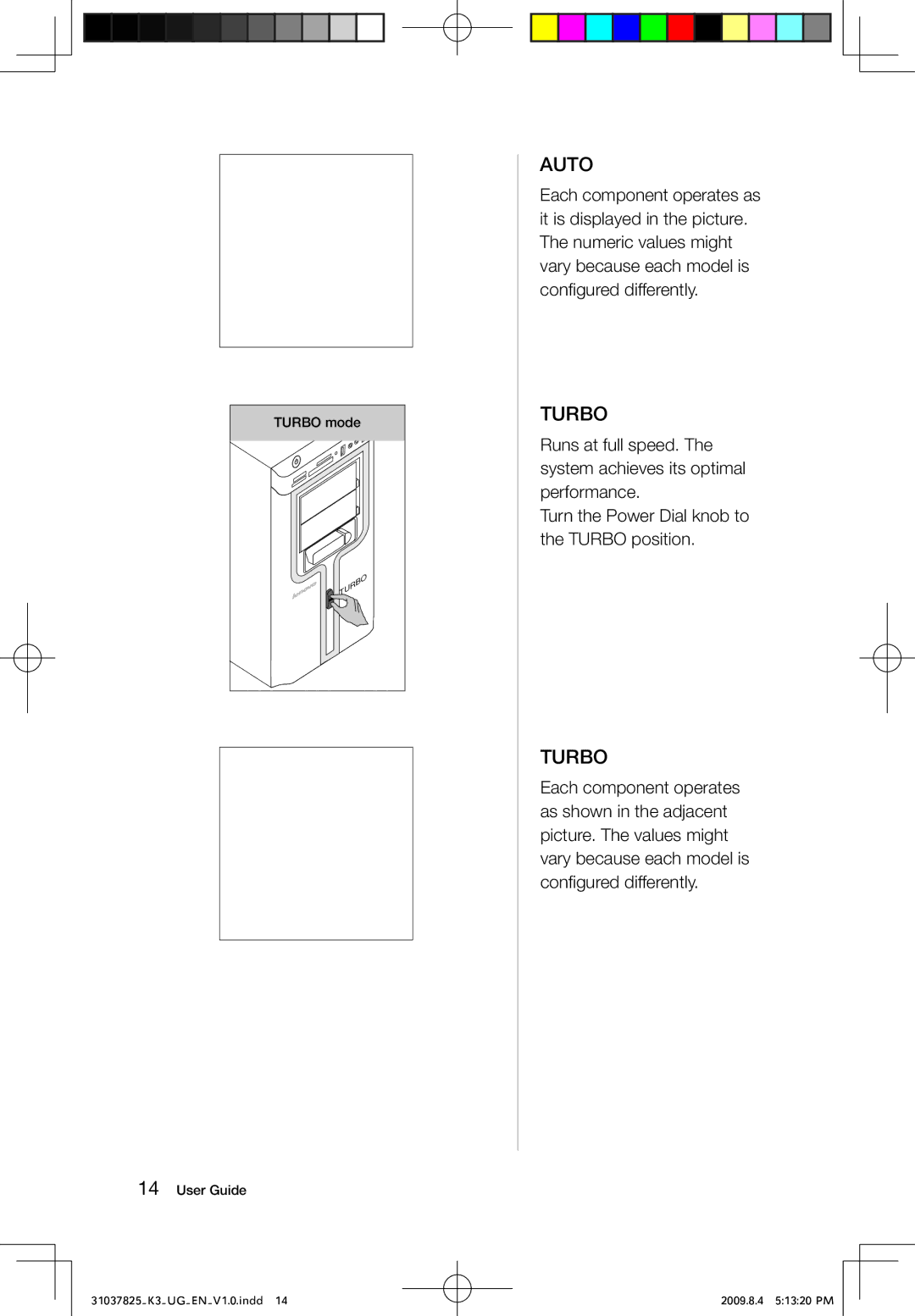 Lenovo K3, 53161BU manual Turbo 