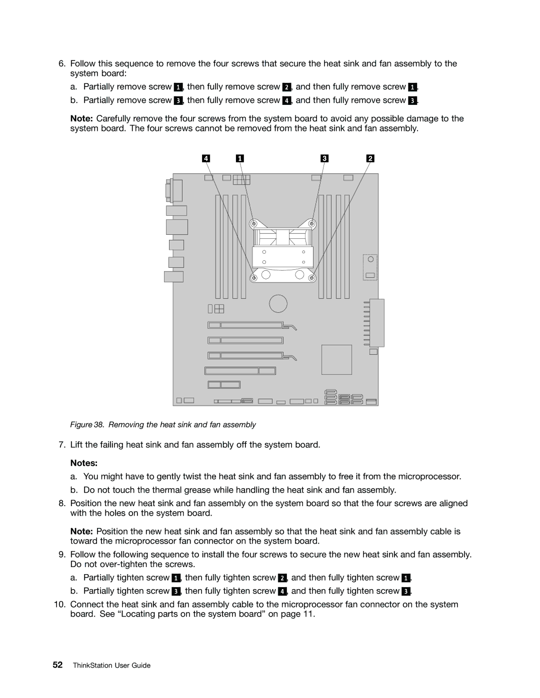 Lenovo 569, 568, 606, 567 manual Removing the heat sink and fan assembly 