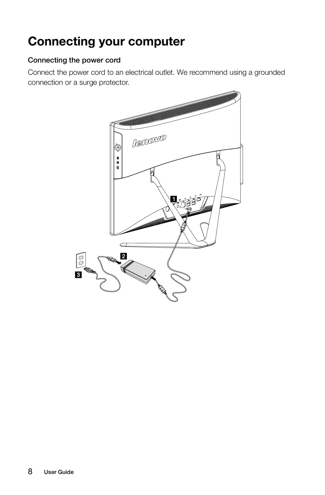 Lenovo 57315616 manual Connecting your computer 