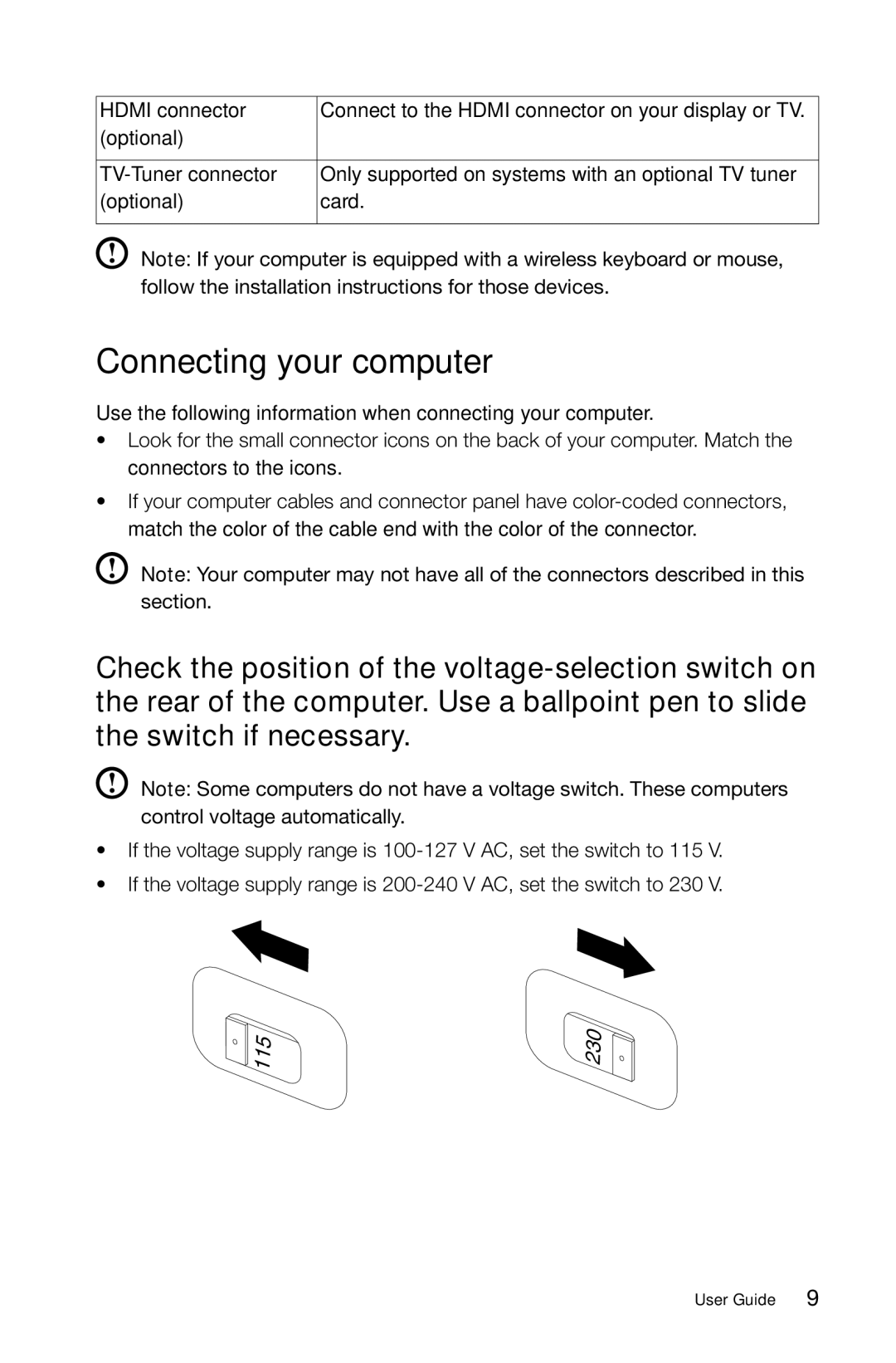 Lenovo 57321302 manual Connecting your computer 