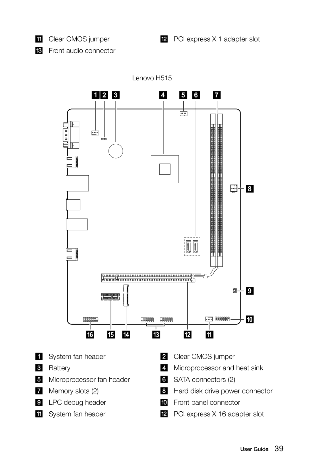 Lenovo 57321302 manual Front audio connector 