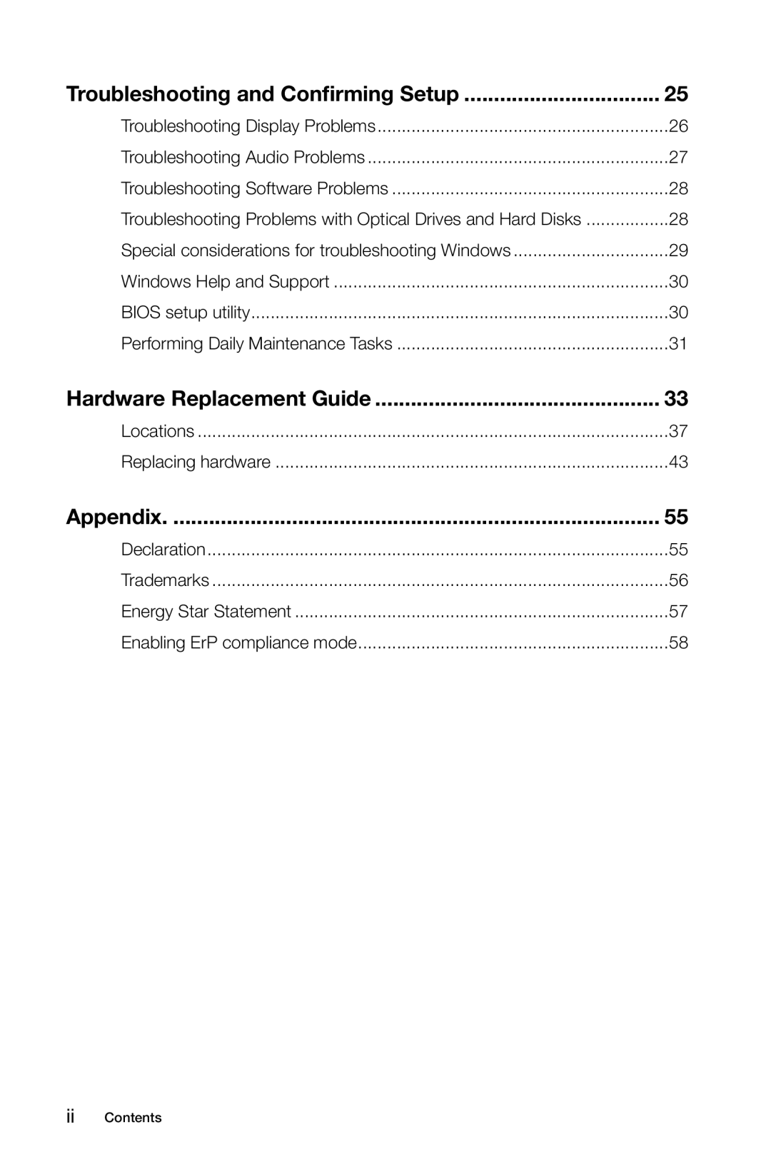 Lenovo 57321302 manual Hardware Replacement Guide 