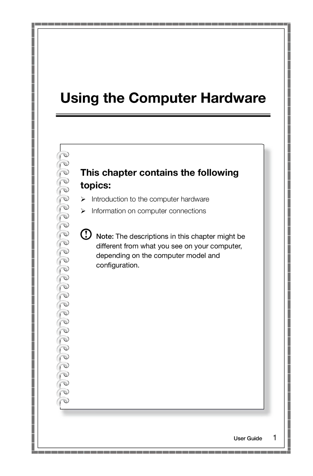 Lenovo 57321302 manual Using the Computer Hardware 