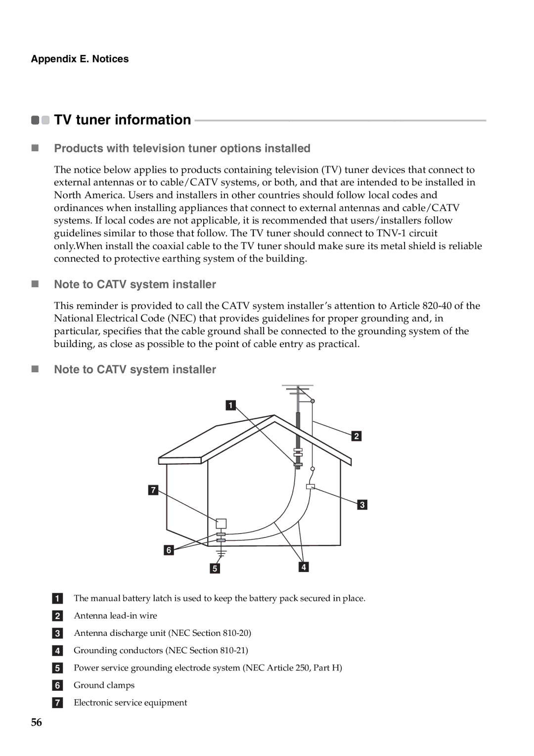 Lenovo 57323748, B550 manual TV tuner information 