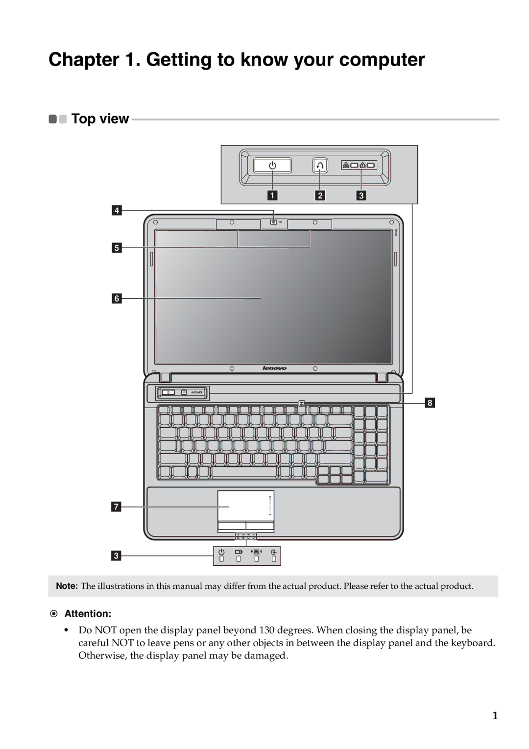 Lenovo B550, 57323748 manual Getting to know your computer 