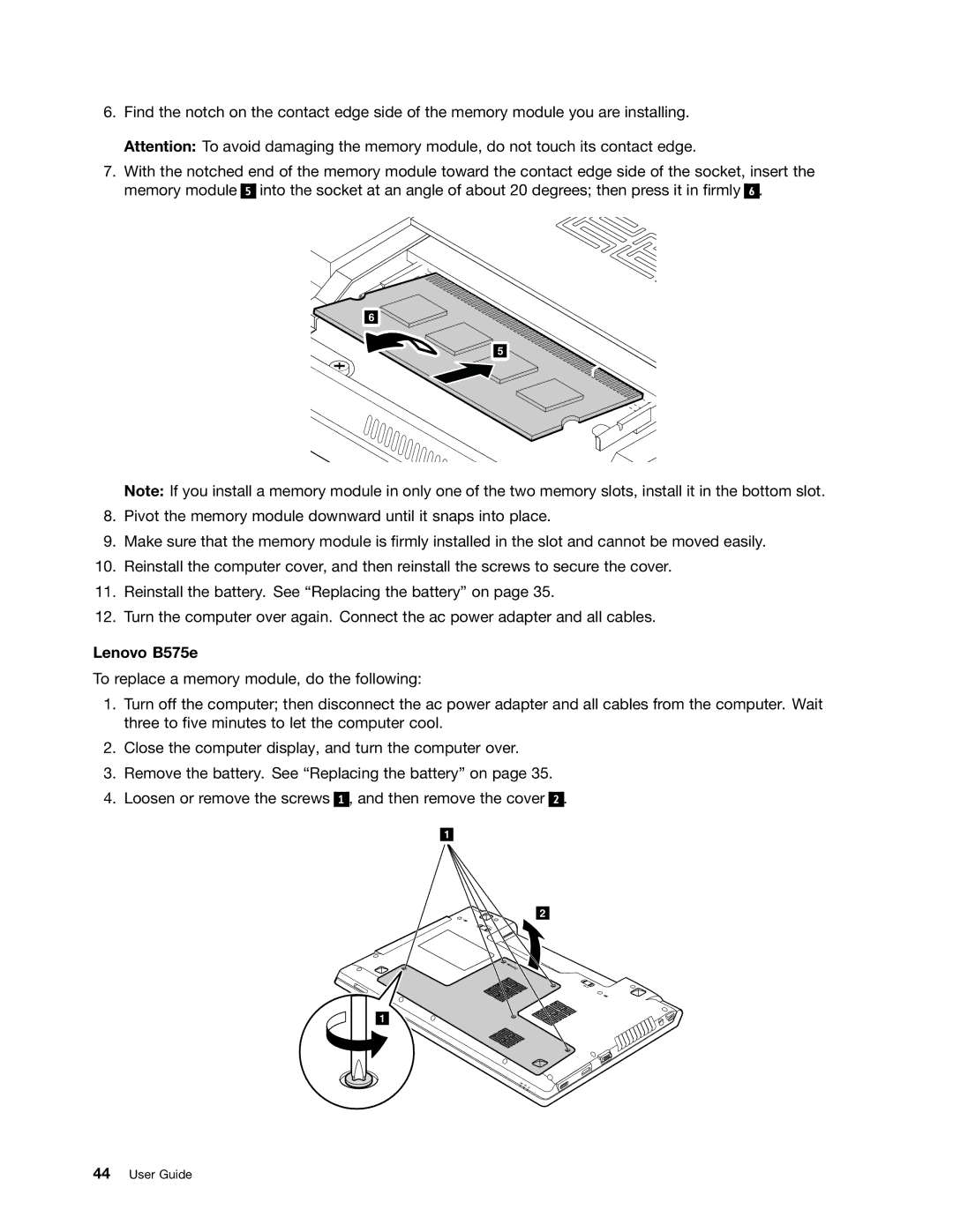 Lenovo 59360210, B475E manual Lenovo B575e 