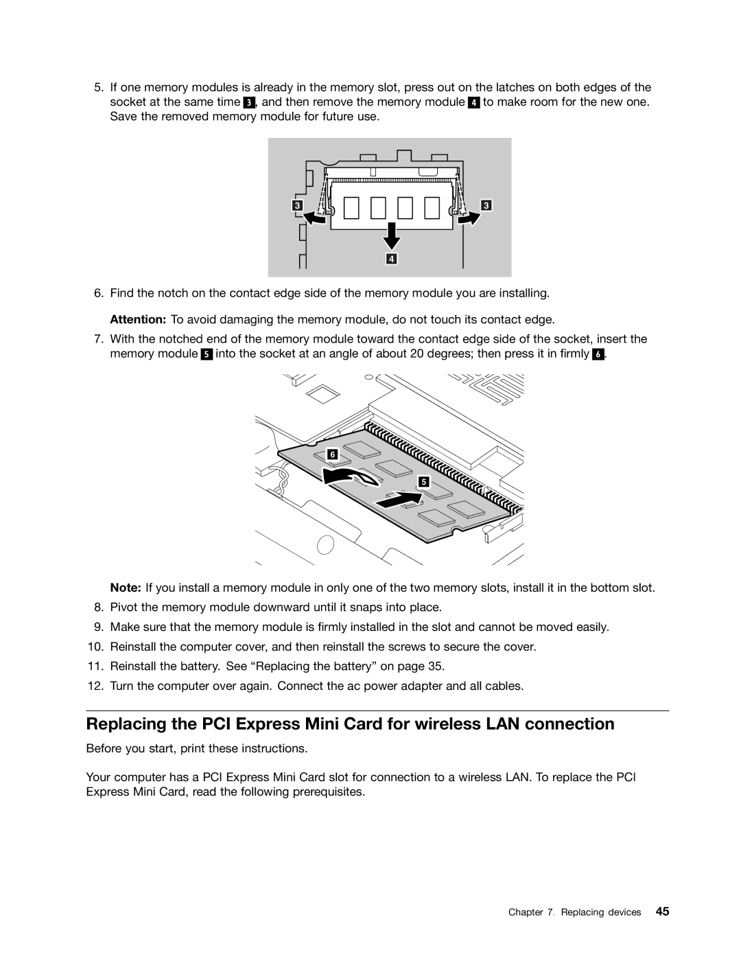 Lenovo B475E, 59360210 manual Replacing devices 