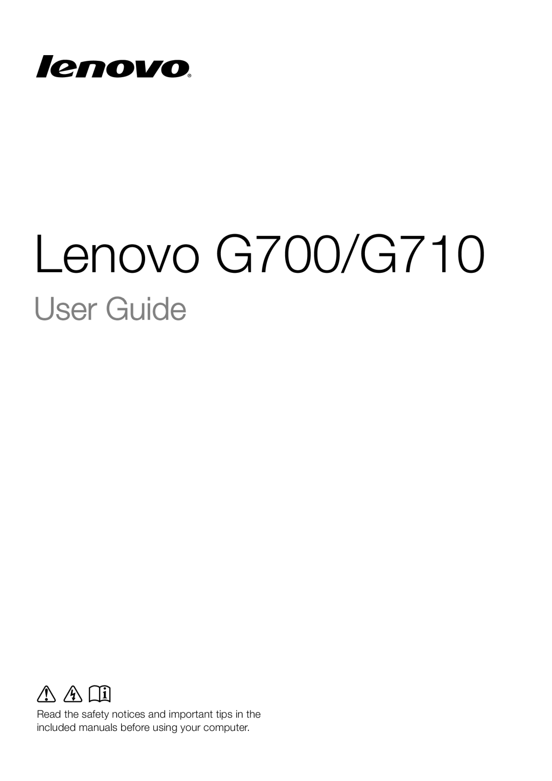 Lenovo 59375192 manual Lenovo G700/G710, User Guide 