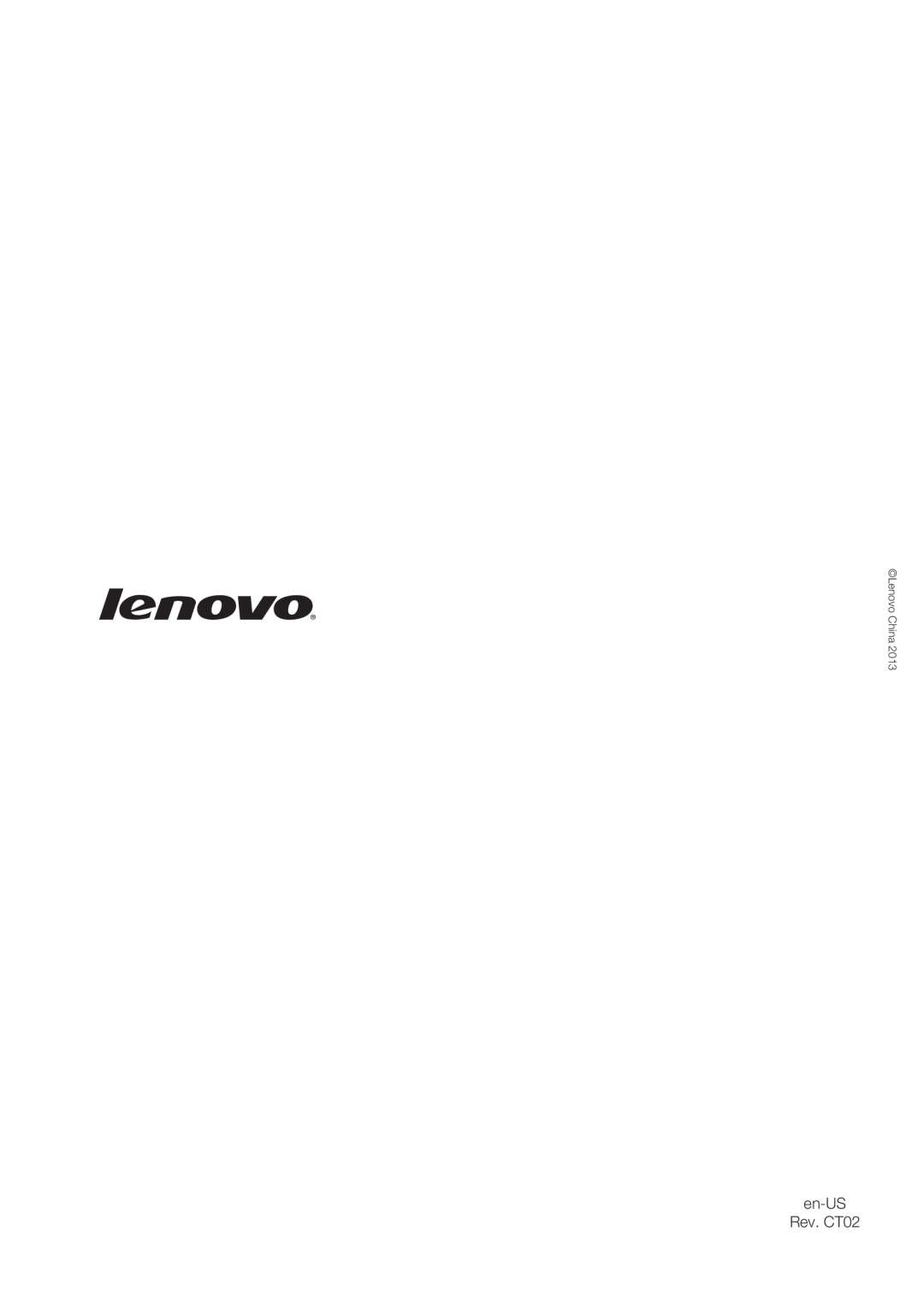 Lenovo 59375192 manual en-US Rev. CT02, Lenovo China 