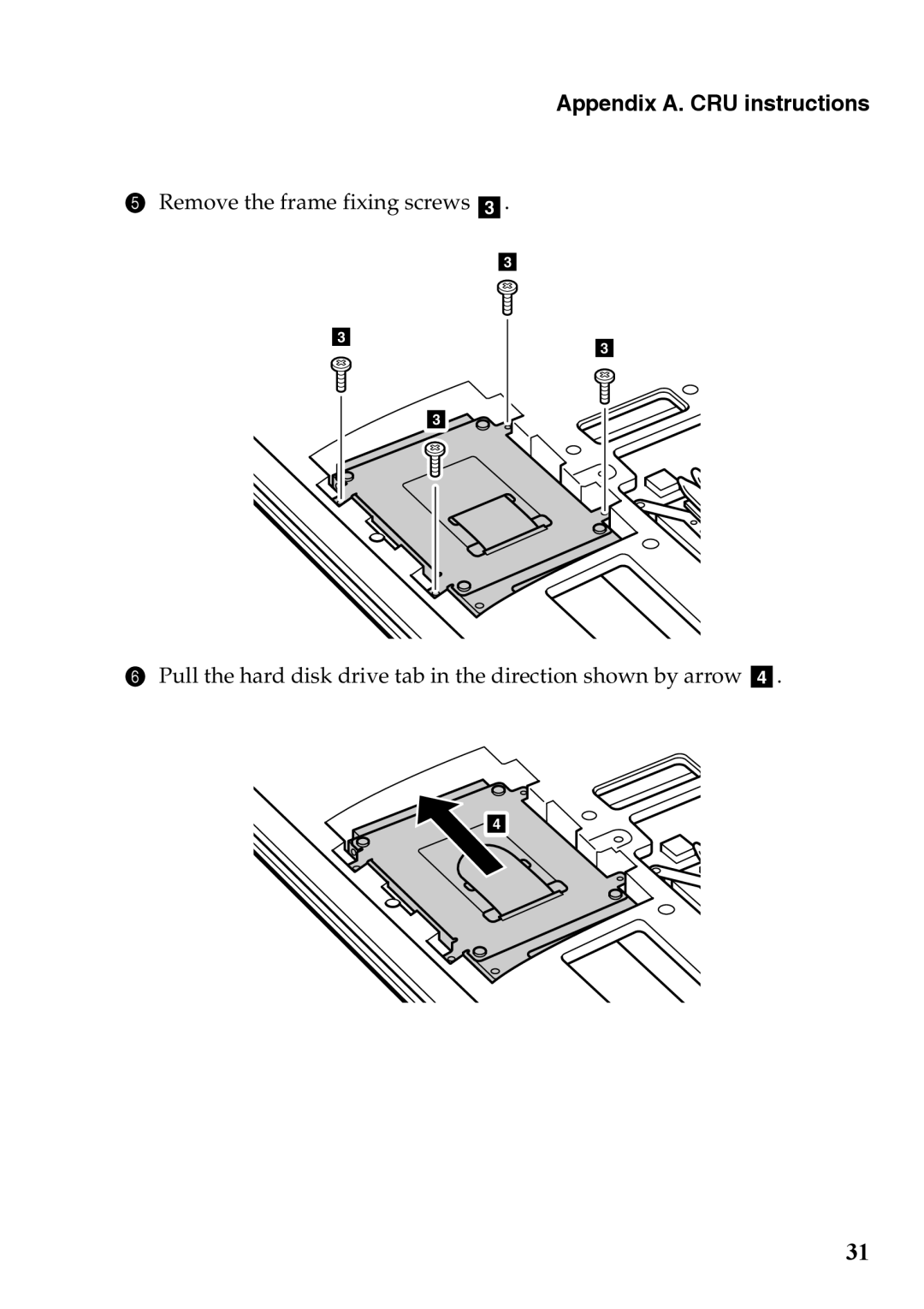 Lenovo 59375192 manual Remove the frame fixing screws c 