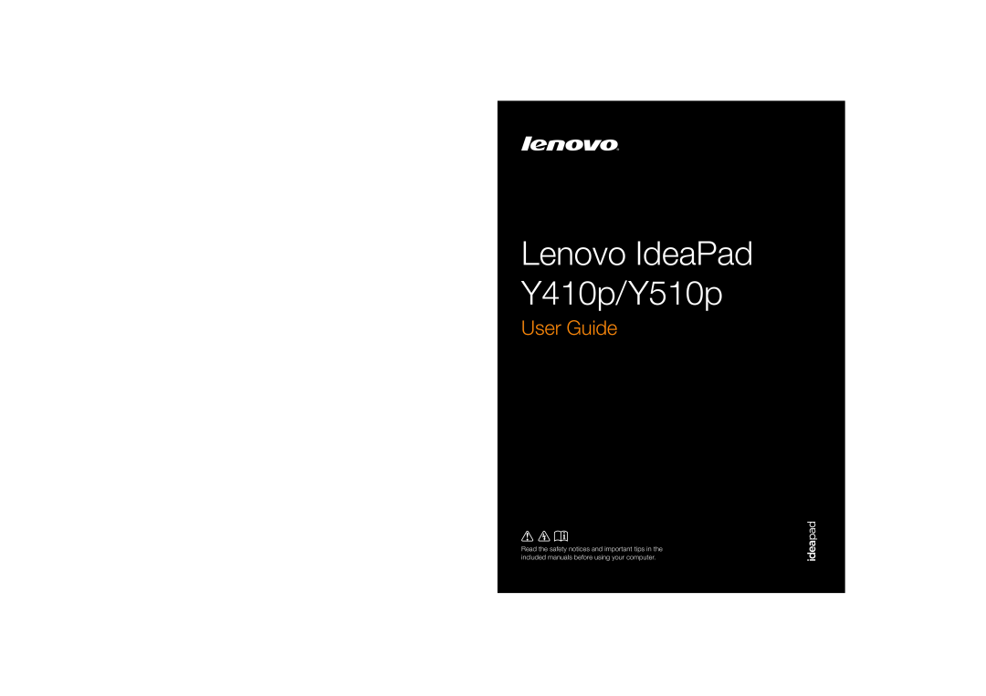 Lenovo 59376431, 59375627, 59375625 manual Lenovo IdeaPad Y410p/Y510p, User Guide 