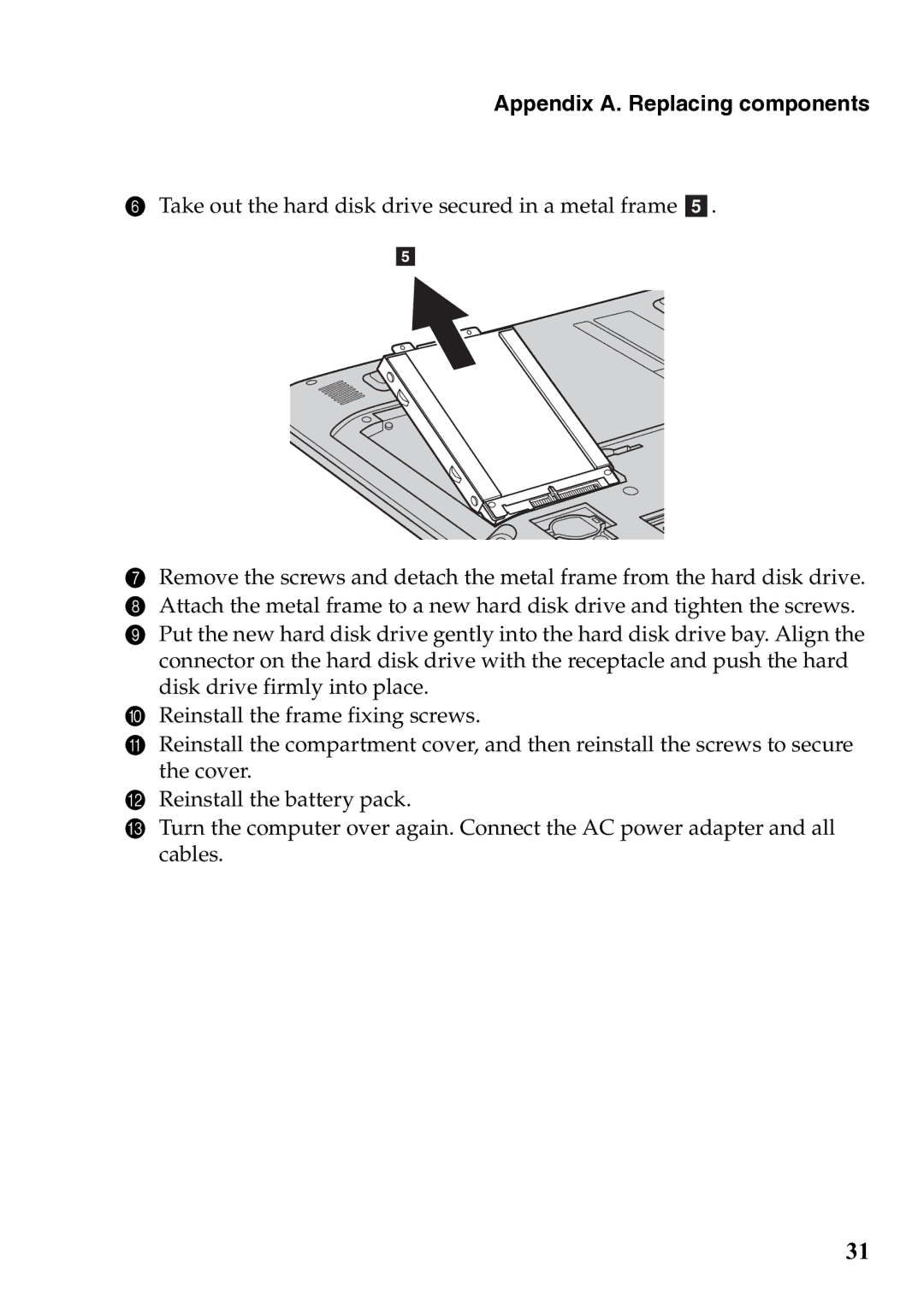 Lenovo 59385901 manual Appendix A. Replacing components 