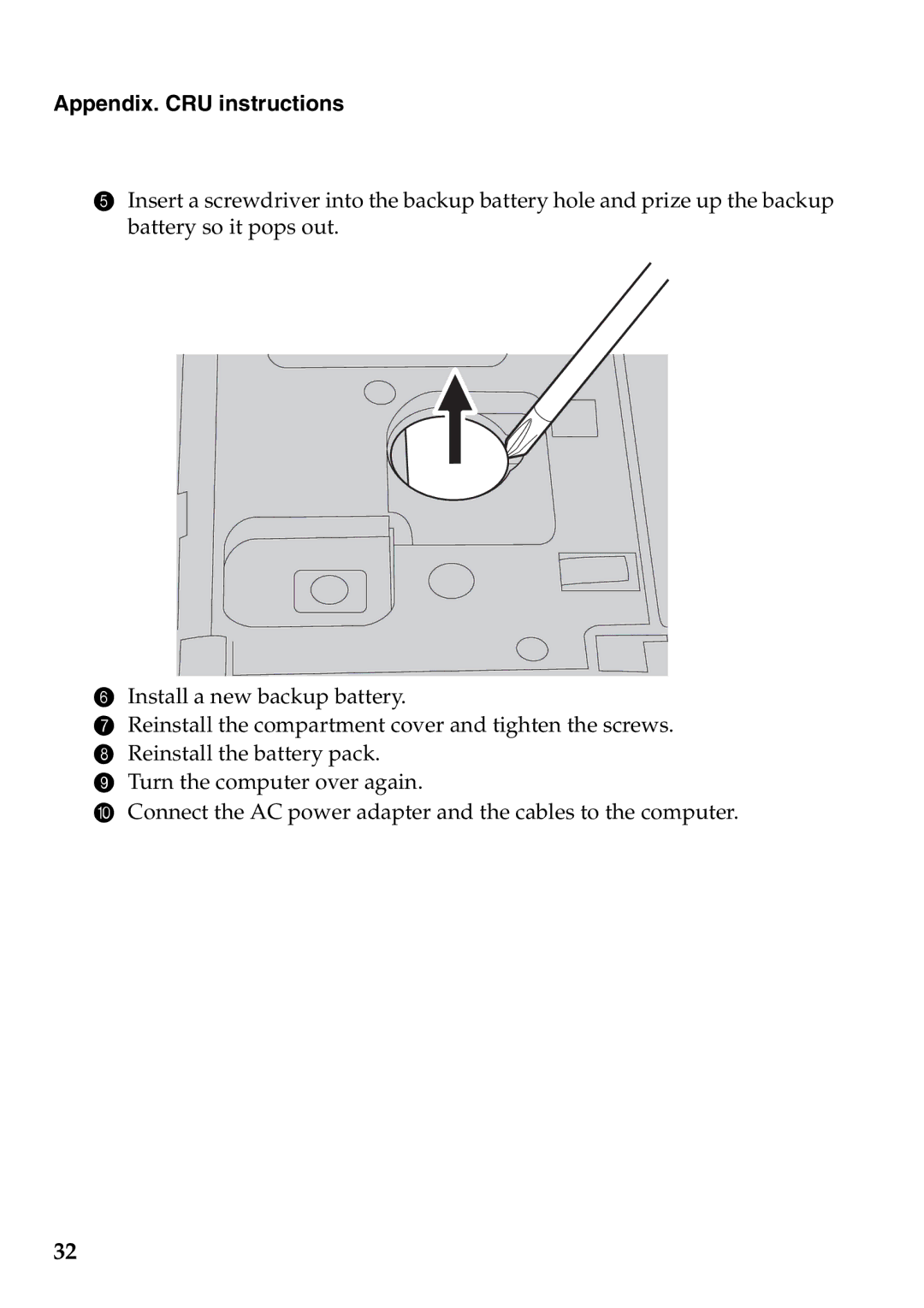 Lenovo 59387520 manual Appendix. CRU instructions 