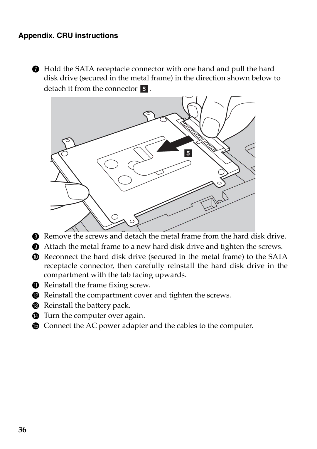 Lenovo 59387520 manual Appendix. CRU instructions 