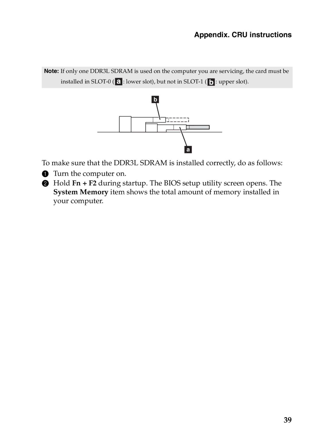 Lenovo 59387520 manual Appendix. CRU instructions 