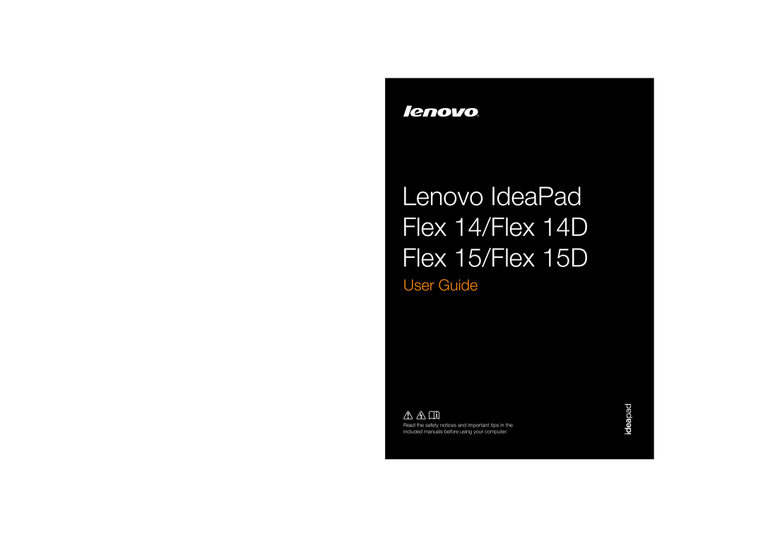Lenovo 59395752, 59387570 manual Lenovo IdeaPad Flex 14/Flex 14D Flex 15/Flex 15D, User Guide 
