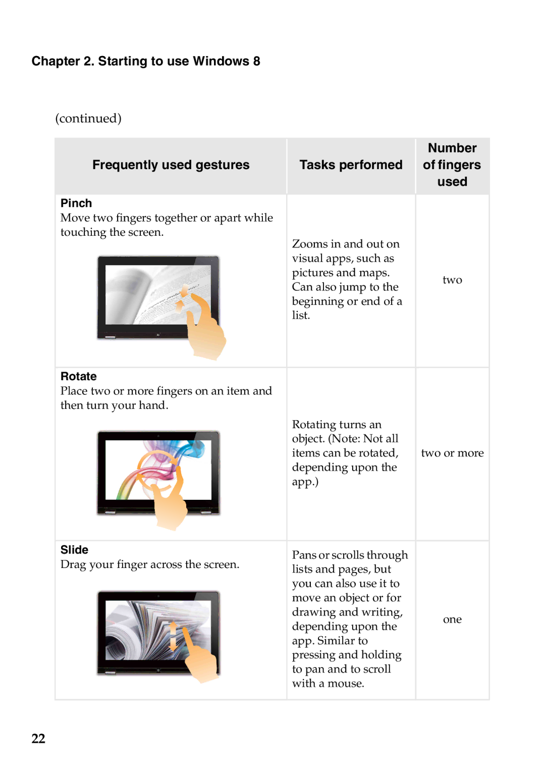 Lenovo 59387570, 59395752 manual Pinch 