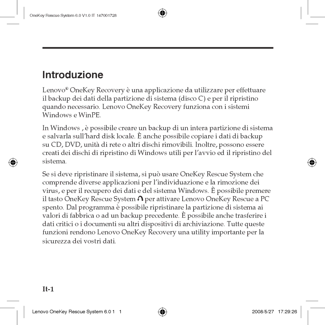 Lenovo 6.0 manual Introduzione 