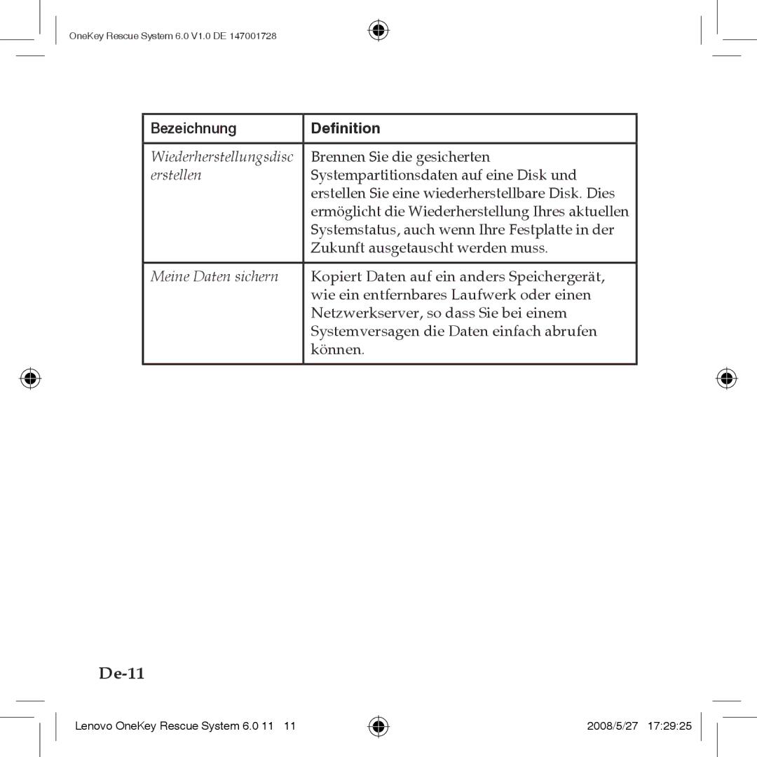 Lenovo 6.0 manual De-11 