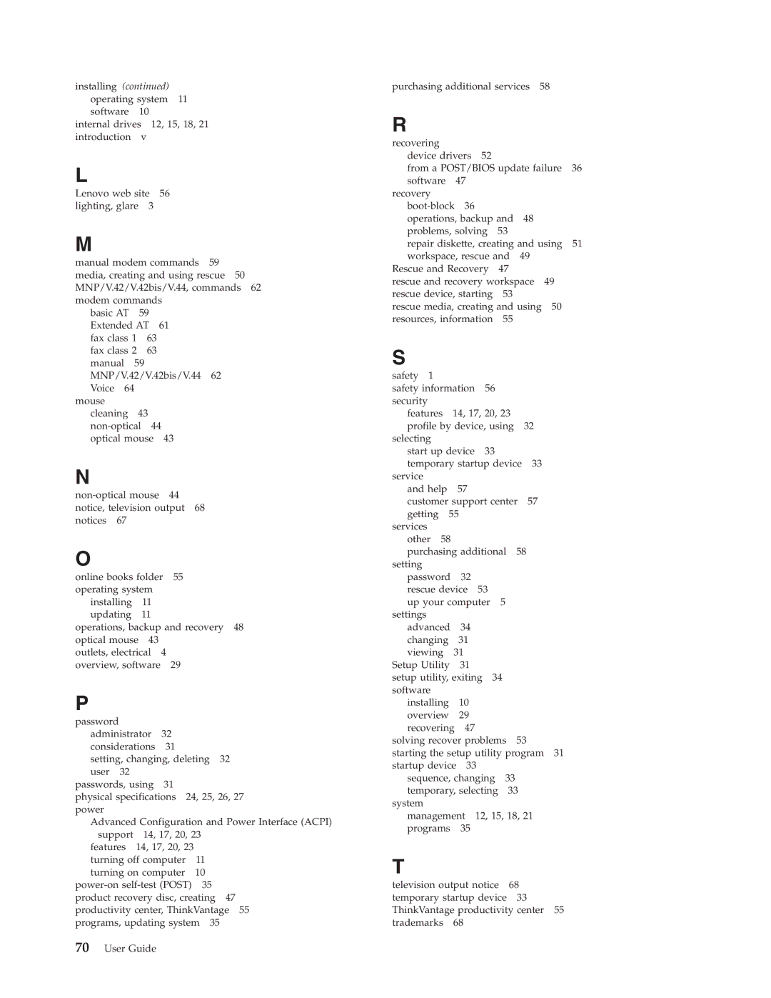 Lenovo 6019 manual 14, 17, 20 