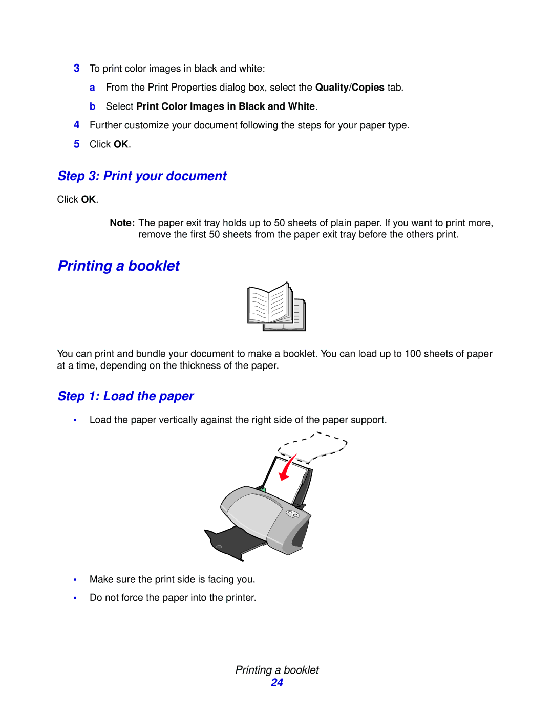 Lenovo 6110, 5110 manual Printing a booklet 