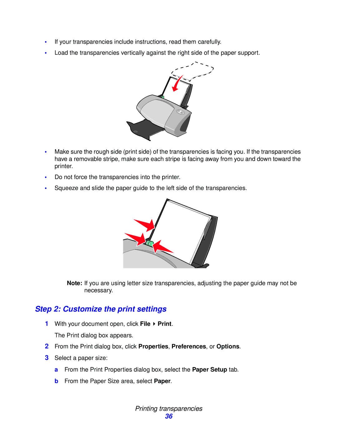 Lenovo 6110, 5110 manual Customize the print settings 