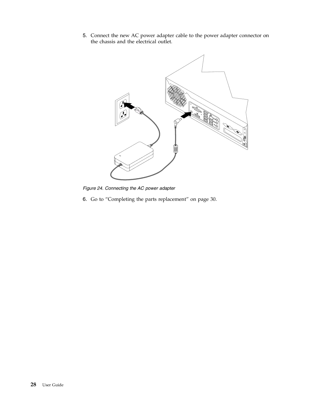 Lenovo 7359, 6139, 7348, 8338, 8820, 7637, 7479, 7626, 7356, 7629, 7345, 6136, 7187, 9961 manual Connecting the AC power adapter 