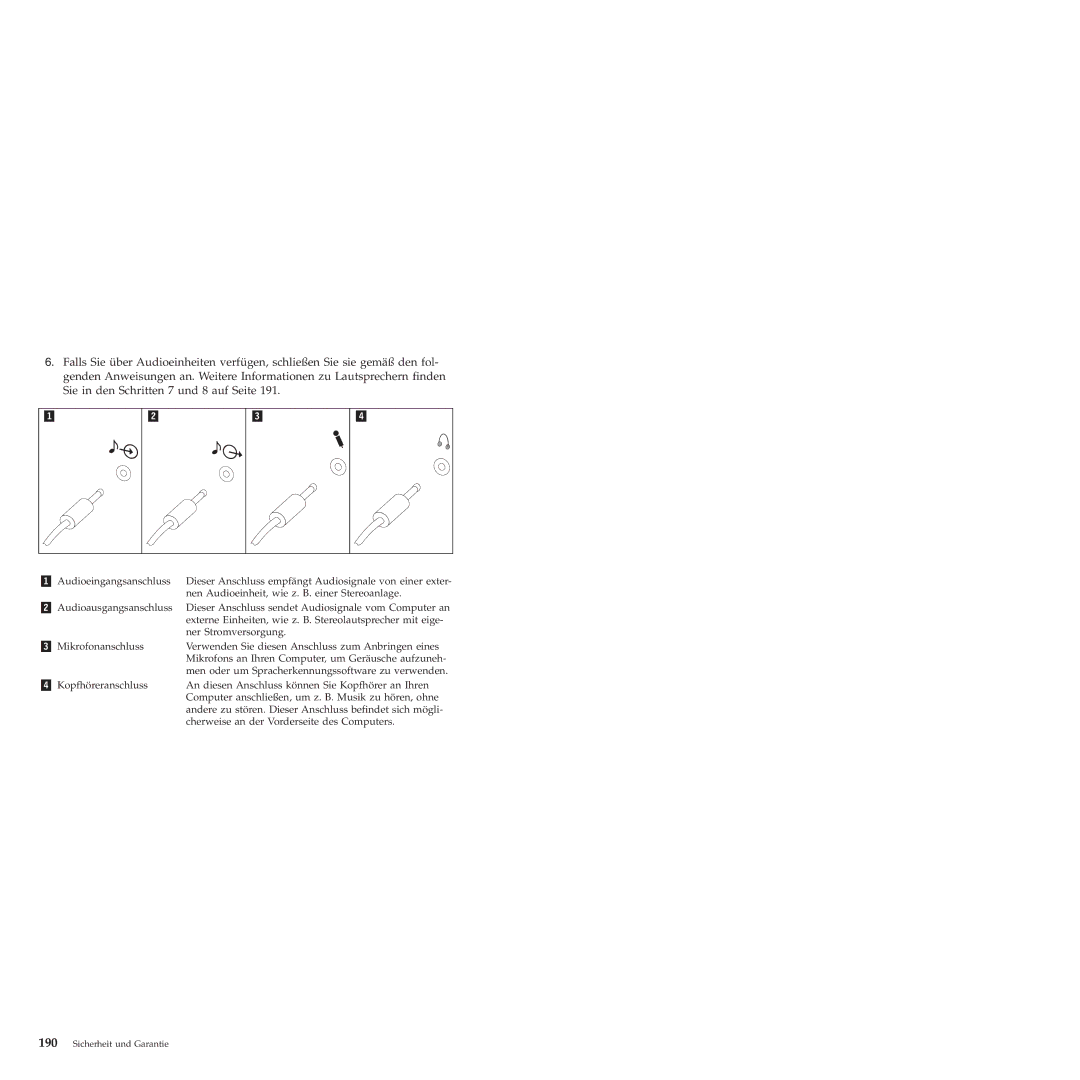 Lenovo 6175 manual 190 