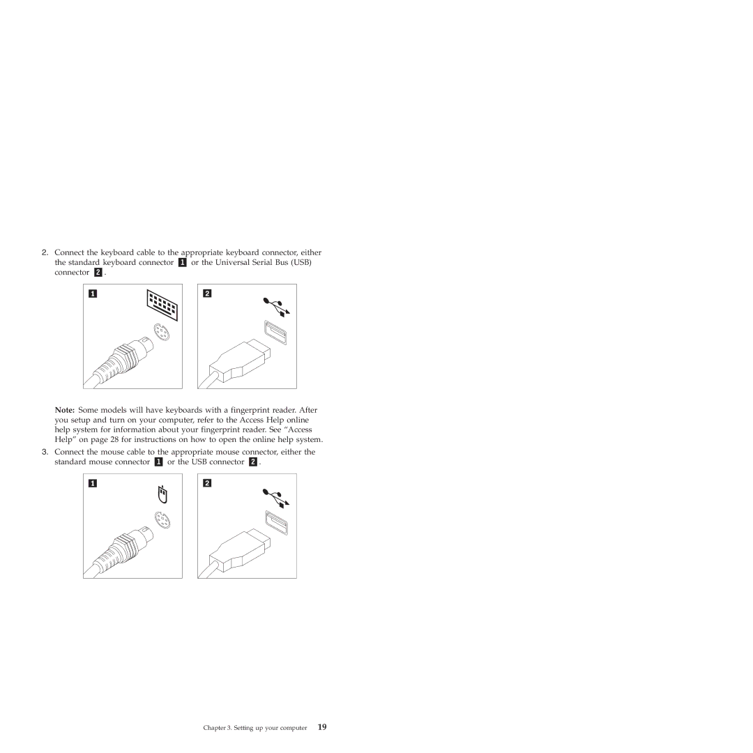 Lenovo 6175 manual Setting up your computer 