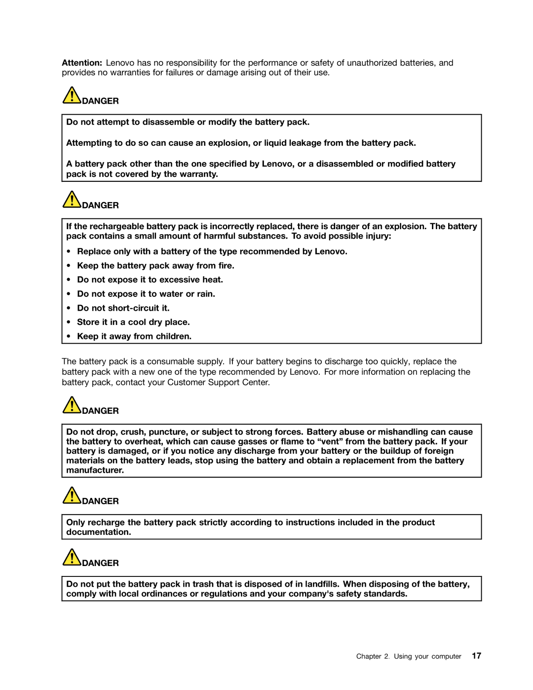 Lenovo 628323U manual Using your computer 