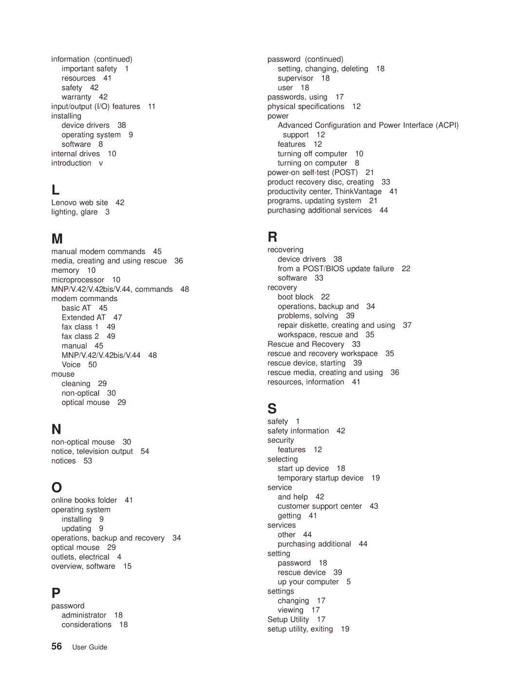 Lenovo 6396, 6395, 6394, 6393, 6397 manual Password 