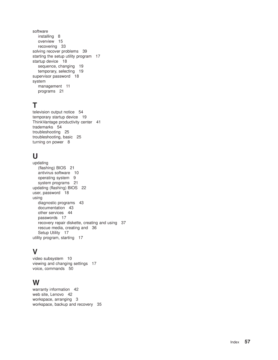 Lenovo 6395, 6394, 6393, 6397, 6396 manual Updating flashing Bios 