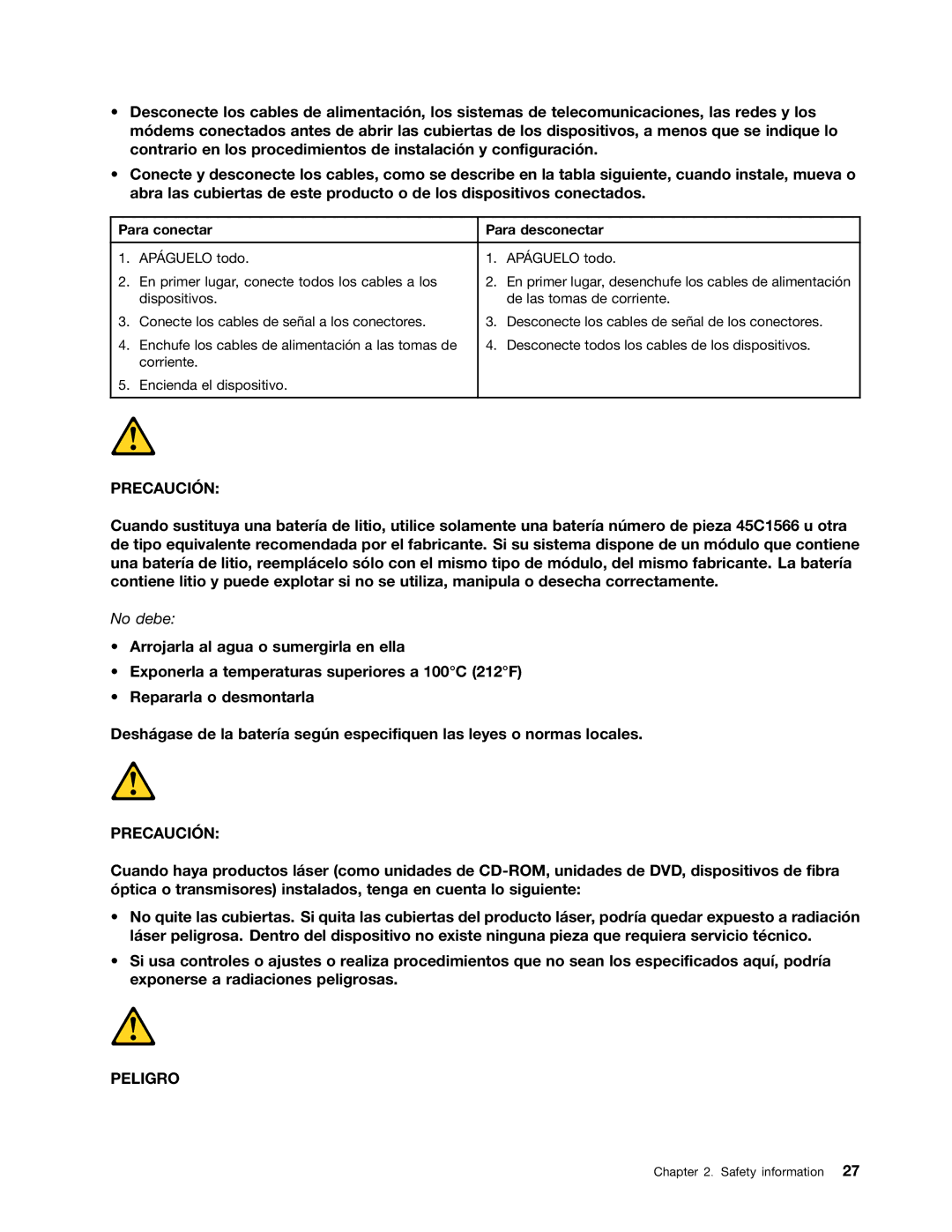 Lenovo 6397, 6395, 6394, 6393, 6396 manual No debe 