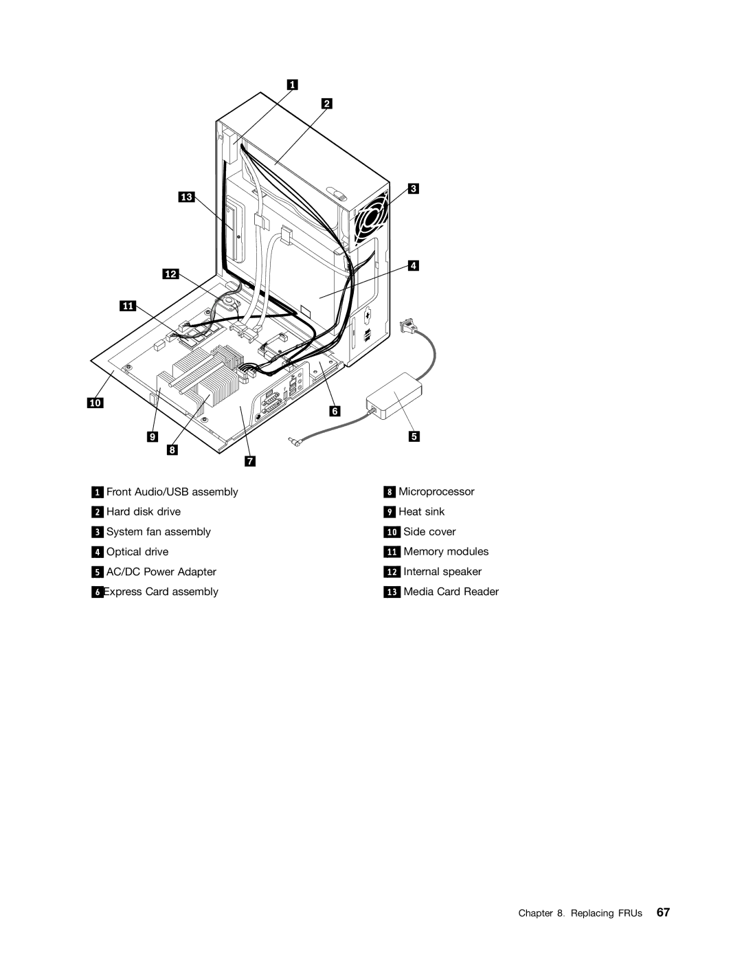 Lenovo 6397, 6395, 6394, 6393, 6396 manual Replacing FRUs 